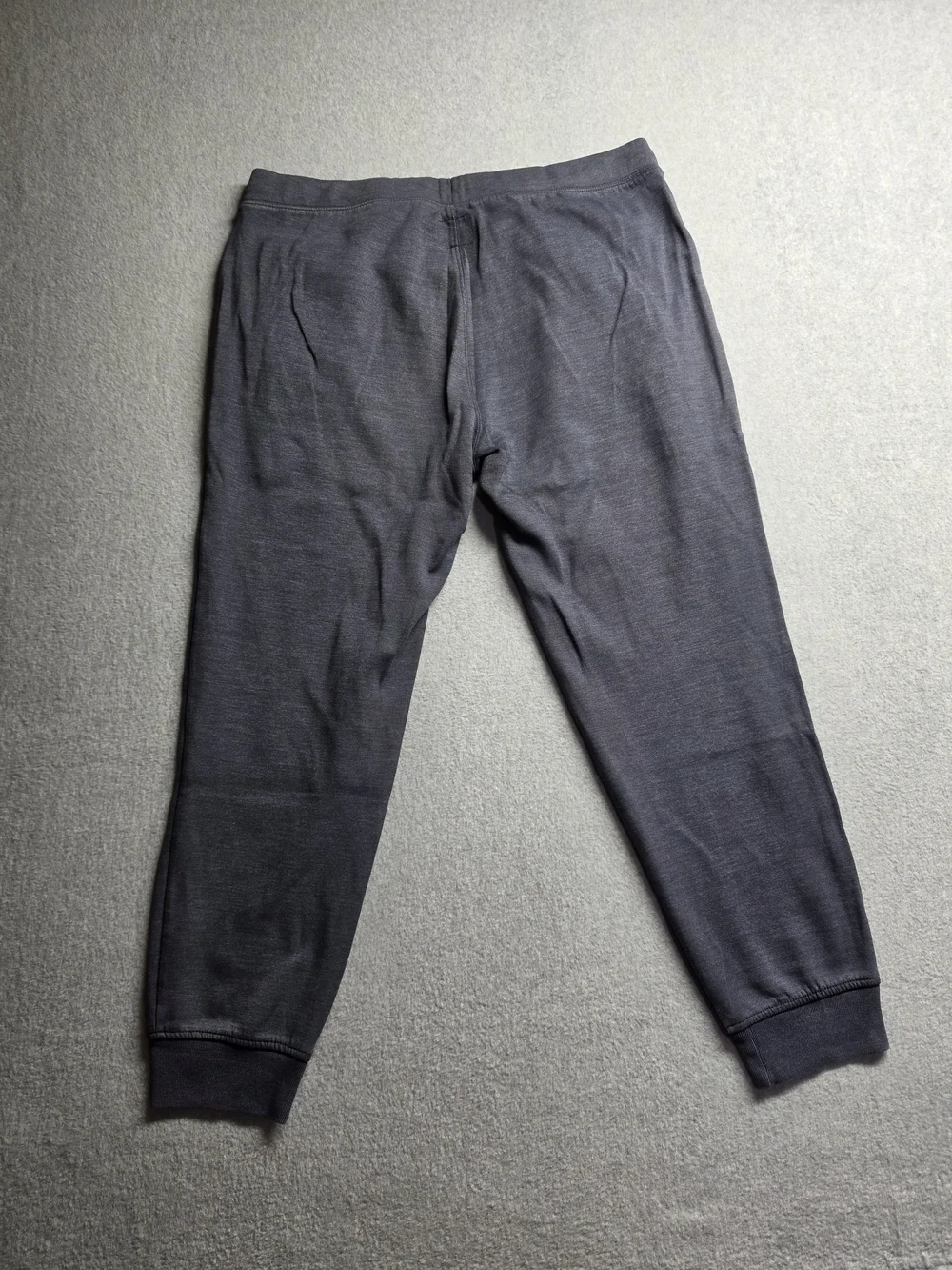 J.Crew Authentic Fleece Joggers Mens XL Heather Navy Blue Zip Pocket Sweatpants